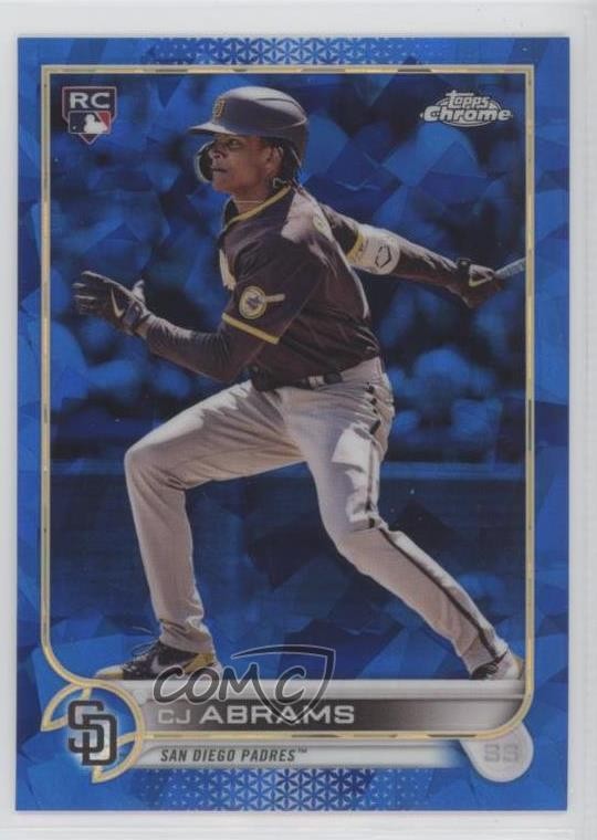2022 Topps Chrome Sapphire Edition CJ Abrams #280 00ek