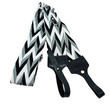 Universal Black Gray Woven Camera Neck Shoulder Strap Adjustable Leather Ends