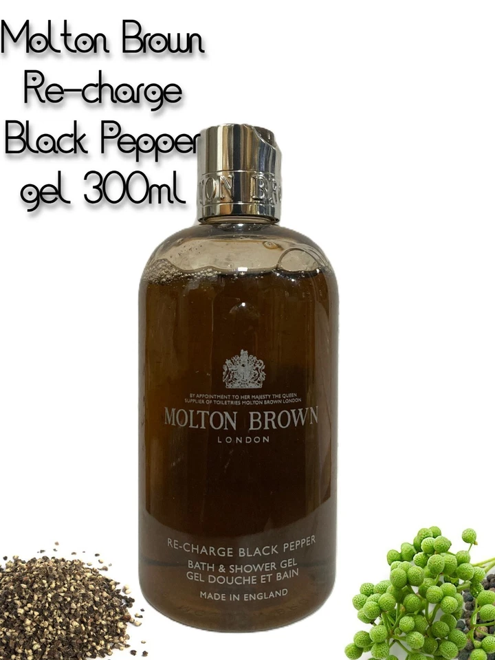 Molton Brown Re - Charge Black Pepper Bath & Shower Gel 300 Ml