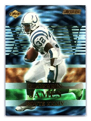 2000 Collector's Edge Supreme #R2 Edgerrin James Route XXXIV Indianapolis Colts