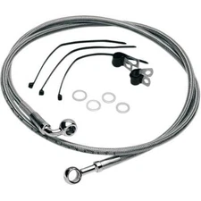 Drag Specialties 640311 Standard Length Front Stainless Steel Brake Line Kit ...
