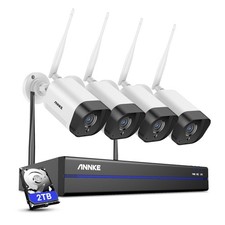 ANNKE Wireless 8CH NVR 5MP Security Camera System Two Way Audio Outdoor 2TB