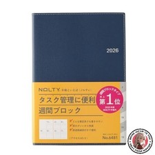 NEW NOLTY 2026 A5 Weekly Access 5 Planner Navy Snubbull 6481 December Start 2025