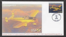#3920 37c Eng. & Research Ercoupe 415 gg - 50th AFDCS Convention Cachet FDC