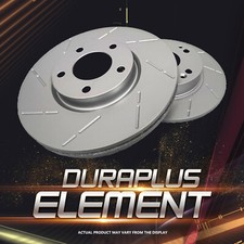 [Rear Coated Slotted Brake Rotors Ceramic Pads] Fit 2011-2016 Toyota Sienna