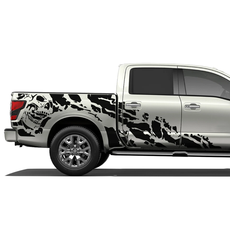 Pegatina gráfica de pesadilla para Nissan Titan SV PRO-4X platino calavera calcomanía vinilo Foto 2 de 4