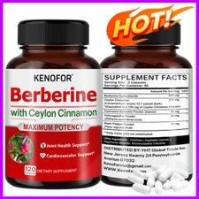 Berberine with Ceylon Cinnamon Capsules - Joint Health, Cardiovascular Support