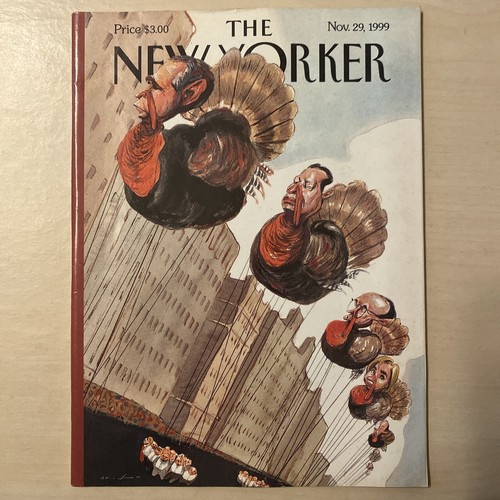 The New Yorker Vollständiges Magazin 29. November 1999 Türkei Tag Cover von Steve Brodner