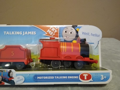 Fisher-Price Thomas & Friends Talking James Motorized Toy Train Engine - (HTN58) - Picture 2 of 11