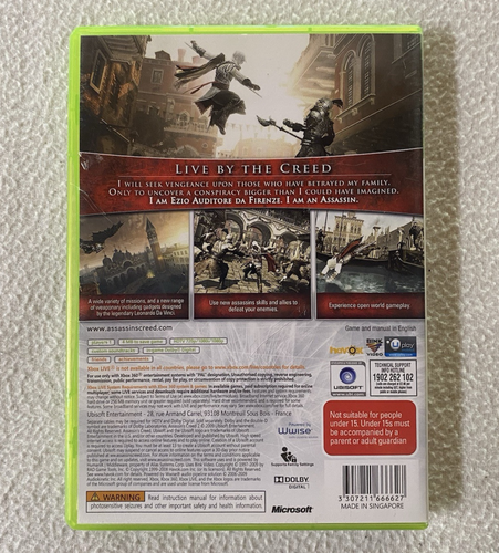 Assassin's Creed II On Xbox 360 With Manual Ubisoft Case Has Some Damage - Picture 2 of 7