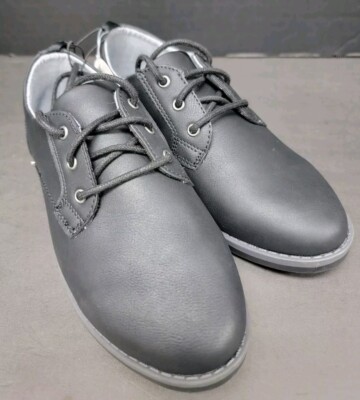 Youth Boys Wonder Nation Black Oxford Dress Shoes Various Sizes NEW