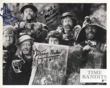KENNY BAKER, MALCOLM DIXON & MIKE EDMONDS - Time Bandits GENUINE AUTOGRAPHS