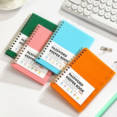 A6 Mini Size Spiral Password Keeper Book With Alphabetical Tabs Notebook UK - Picture 8 of 16
