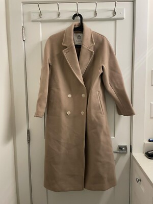 Aritzia Babaton Brown Slouch Coat dovetail Taupe - Size 2, Brand New with Tags