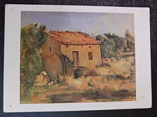 postcard art Paul Cezanne House in the country painting unposted