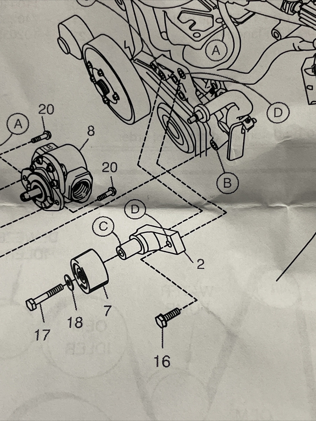 Deweze Clutch Pump Bracket With Bearing Ram, 6.7 L, Cummins 716259
