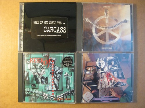 CARCASS - Heartwork, Reek Of Putrefaction, Wake Up & Necroticism (4 CD Lot)