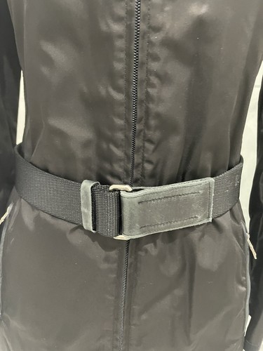 PRADA BLACK RAIN COAT EU SIZE 40 - Picture 7 of 24