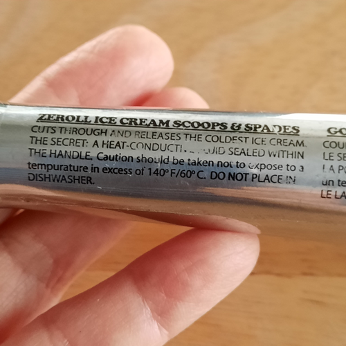 Zeroll Ice Cream Spade 75th Anniversary Edition Heat-Conductive Fluid Filled - Picture 9 of 11