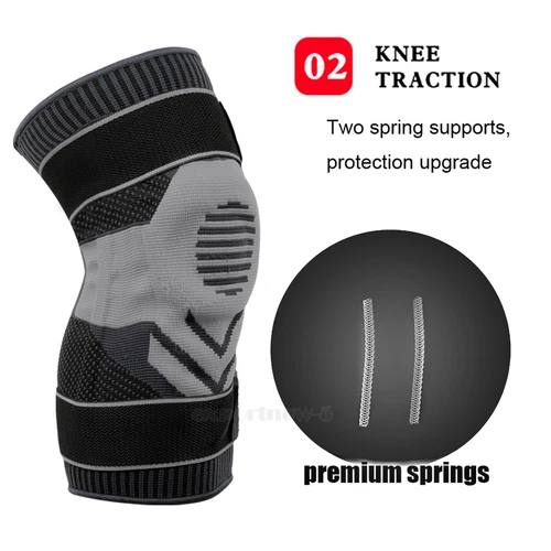 Knee Brace Compression Sleeve Support with Gel Pad Side Stabilizers Patella Wrap - Picture 7 of 57