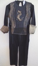 boys NEW HALLOWEEN COSTUME black jumpsuit CHANDAL DRAGON 1 PC size large NICE  