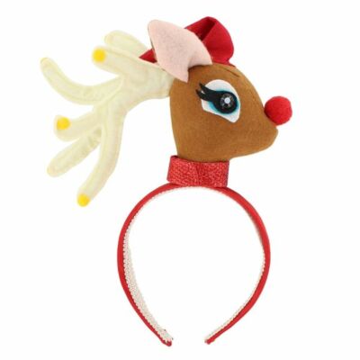 Stirnband Rentier Weihnachten - Party, Kopfbedeckung, Accessoire, Kostüm Hut, Erwachsene