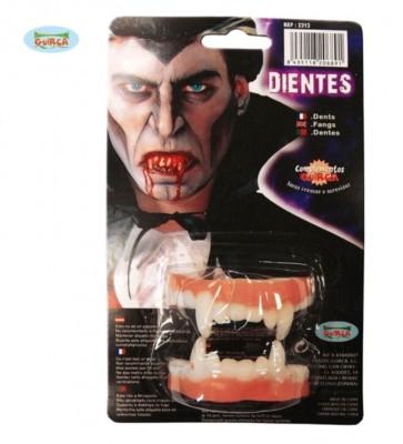 Vampirzähne aus Latex - Draculazähne - Halloweenverkleidung