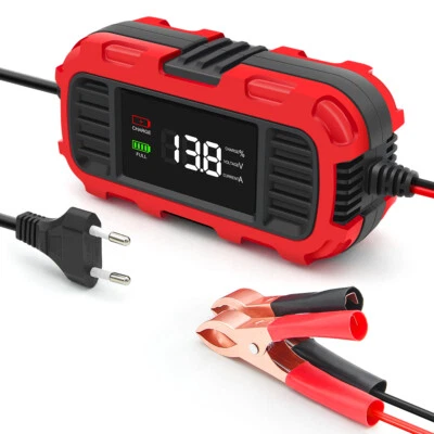 LA CICLOMOTO Caricabatterie 12V 2A per Moto Scooter Mantenitore di Carica Batteria al Piombo