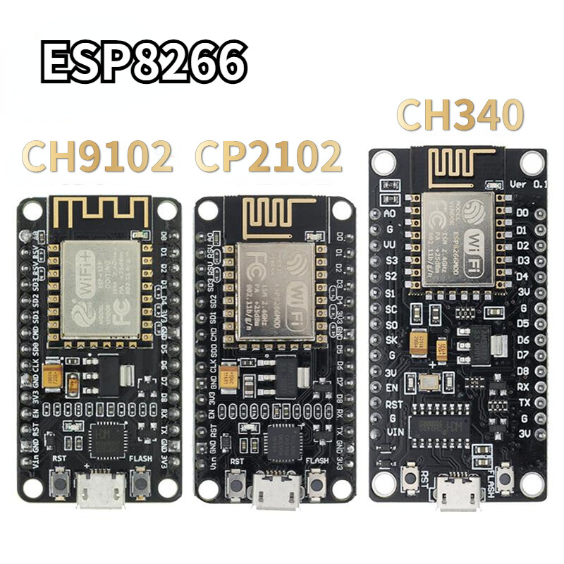 NodeMCU ESP8266 ESP-12F WiFi Board With CP2102 - Easy Lua Programming & Breadboard Compatible