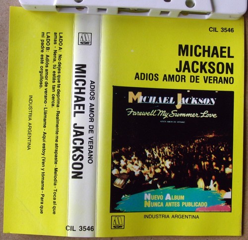 MICHAEL JACKSON Adios Amor De Verano ARGENTINA CASSETTE 1984 Farewell My Summer - Picture 7 of 7