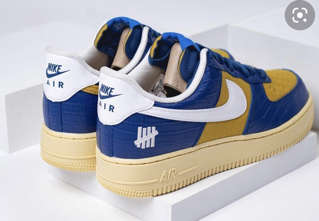 Nike Air Force 1 Low SP Undefeated 5 On It Croc Blue DM8462 400 | eBay