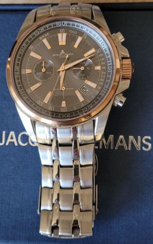 Herrenuhr "JACQUES LEMANS 1-1117PN", Chronograph, Quarz, Original Box,gebraucht. - Bild 17 von 22