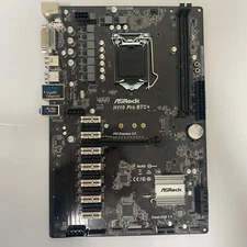ASRock H110 Pro BTC+ 13-GPU Mining Motherboard / Damaged CPU Socket