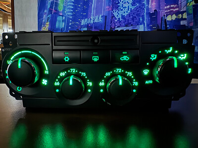 2005-2010 Jeep Grand Cherokee Commander HVAC Climate White LED Upgrade Kit