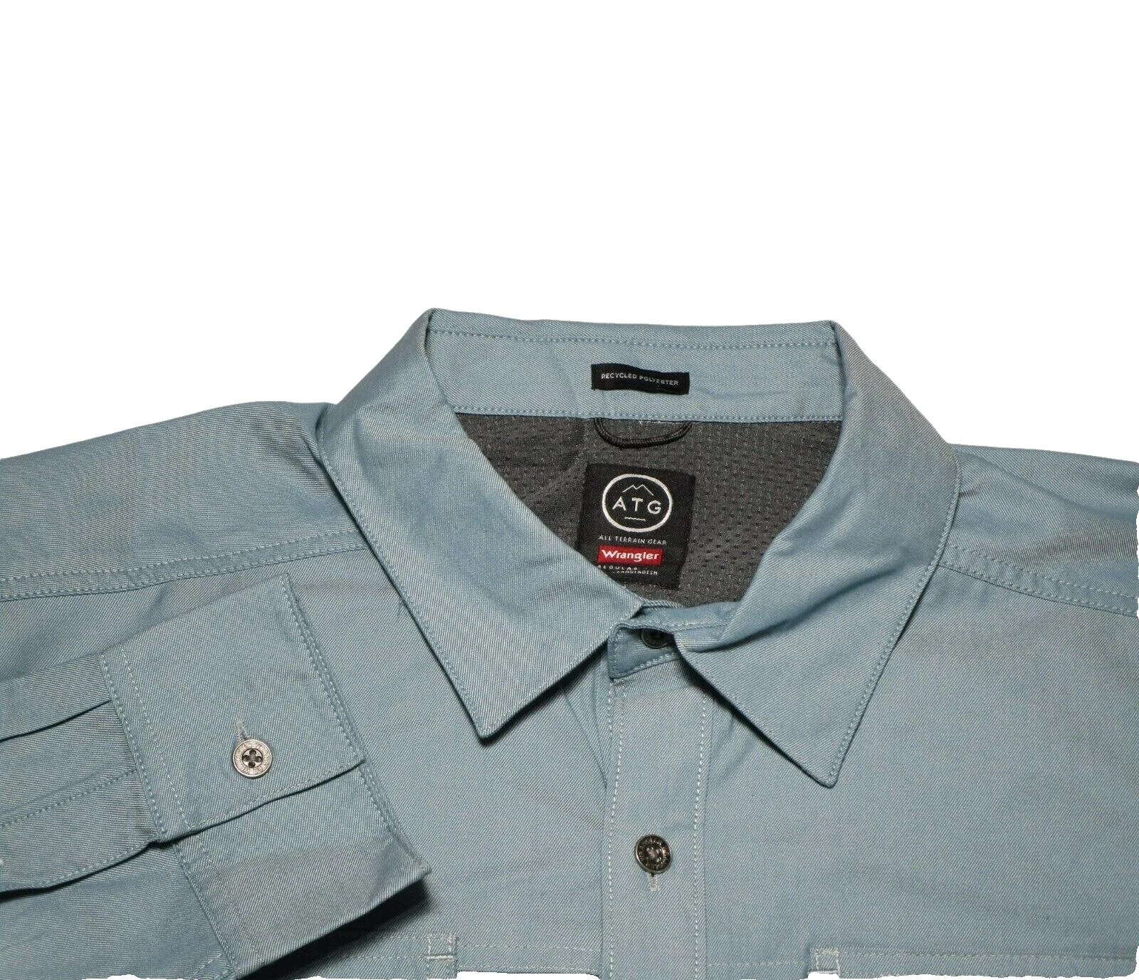 Camisas para hombre Wrangler informales de algodón liso con botones