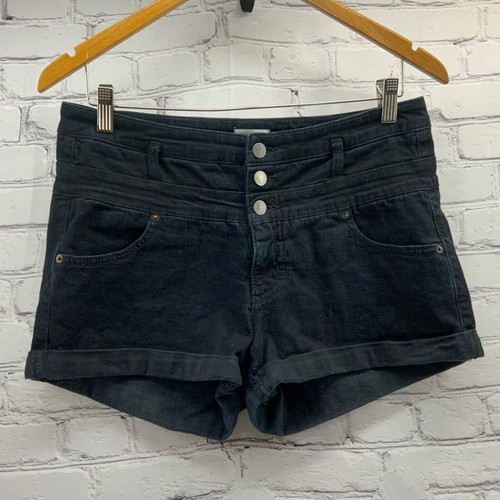 Black Denim Shorts Hot Pants