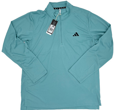Adidas TR-ES 1/4 ZIP Sweatshirt Shirt mint-grün Größe XL IW3396 Aeroready