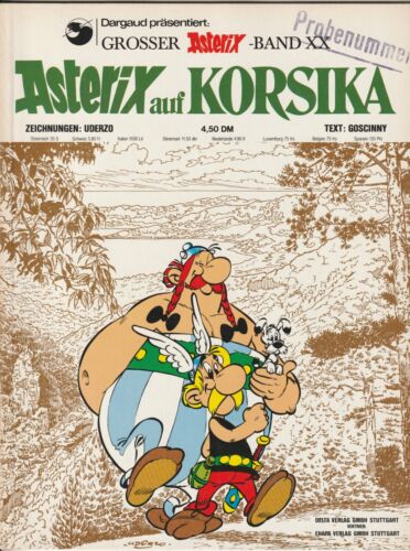 ASTERIX #XX Asterix in Corsica, Ehapa 1975 COMIC ALBUM Z1/1- - Picture 1 of 3