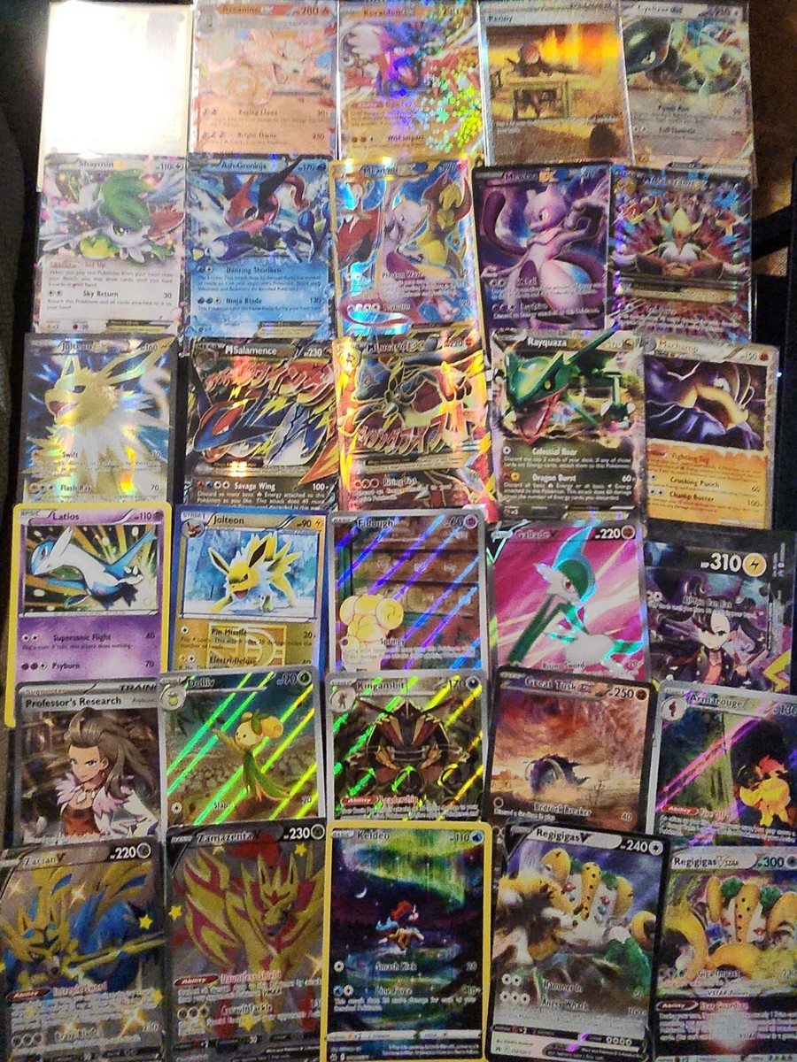 Pokemon Card Lot 100 OFFICIAL TCG Cards +3 Ultra Rares Pokemon Card Lot 100 OFFICIAL TCG Cards +3 Ultra Rares