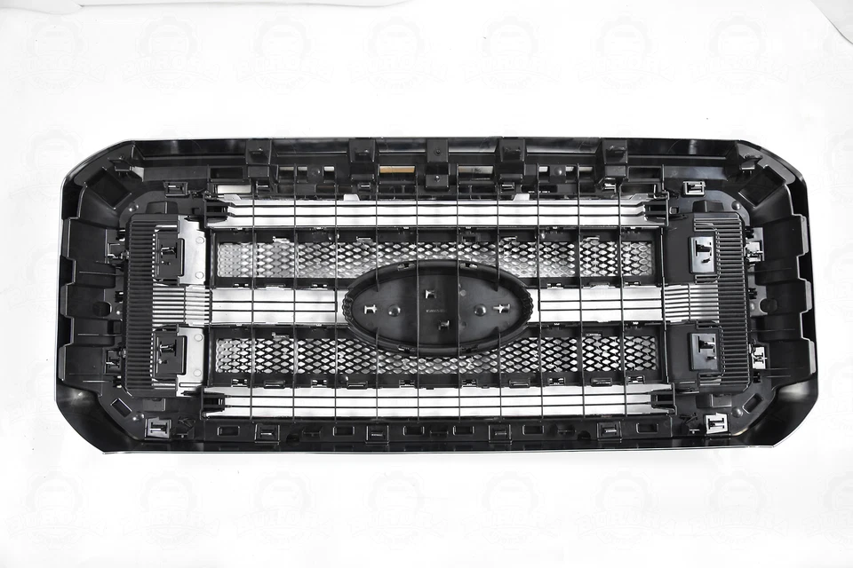 Parrilla delantera cromada para Ford F250 F-250 F350 F450 Super Duty Platinum 2011-2016 Foto 3 de 4