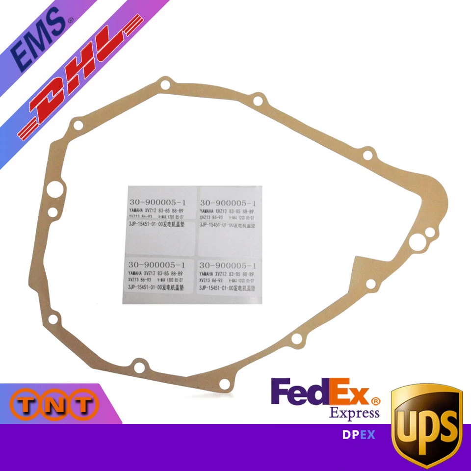 For YAMAHA XVZ12 XVZ13 Venture Vmax1200 VMX1200 Left Crankcase Cover Gasket - Imagen 3 de 4