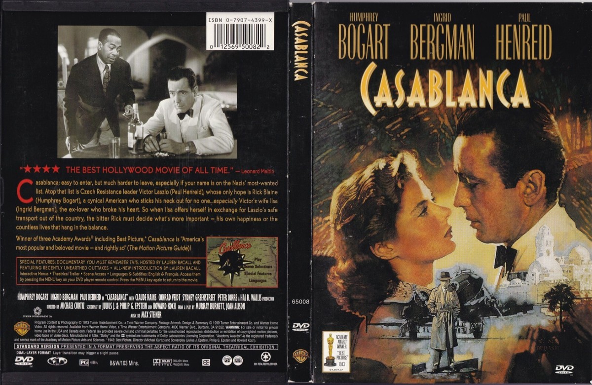 Casablanca (Fullscreen DVD, 2000) Humphrey Bogart 12569500822| eBay