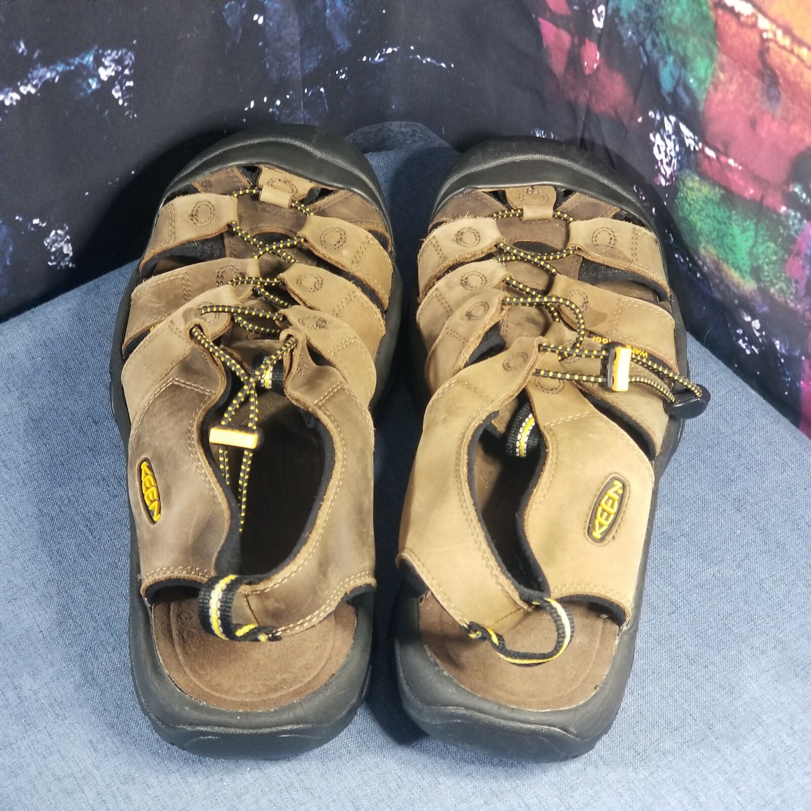 Sandali Keen Newport impermeabili bisonte pelle marrone sport acqua uomo 11 5