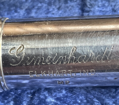 GEMEINHARDT M2 FLUTE IN HARD CASE SERIAL #C63473 ELKHART INDIANA