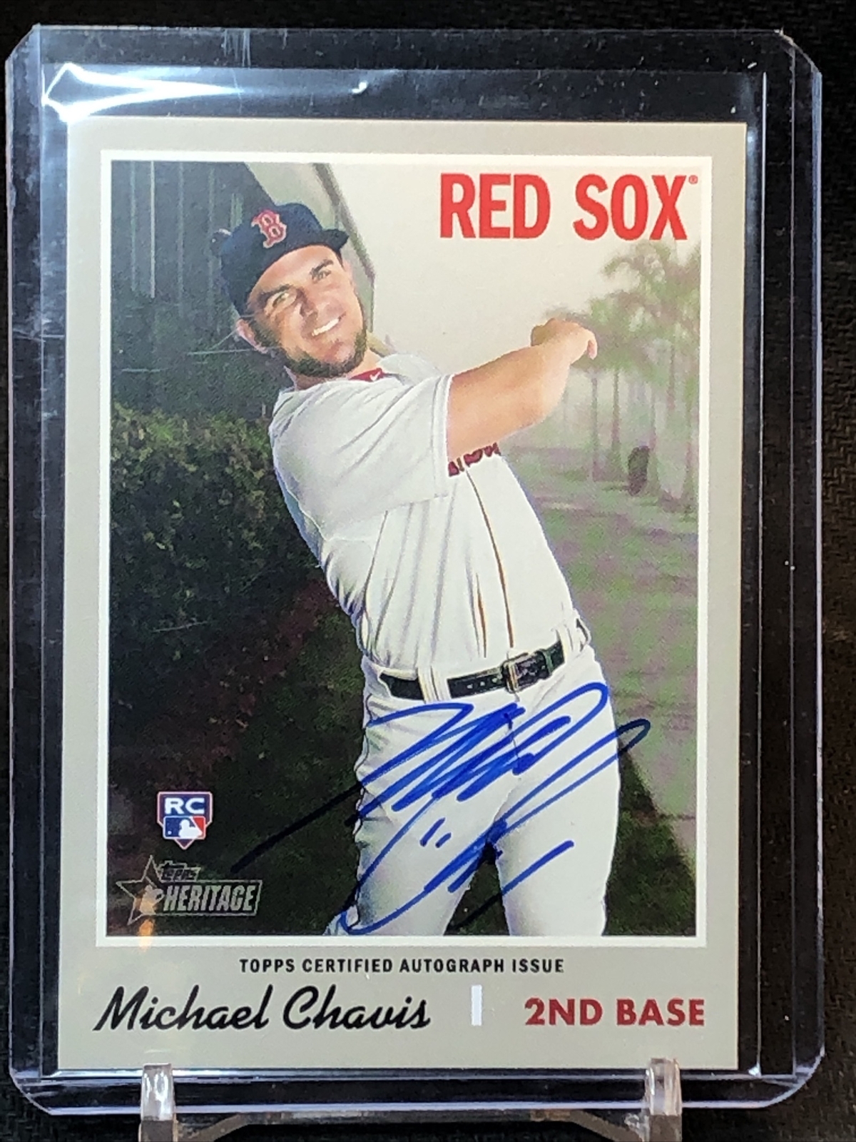 2019 Topps Heritage Real One Autograph Michael Chavis RC