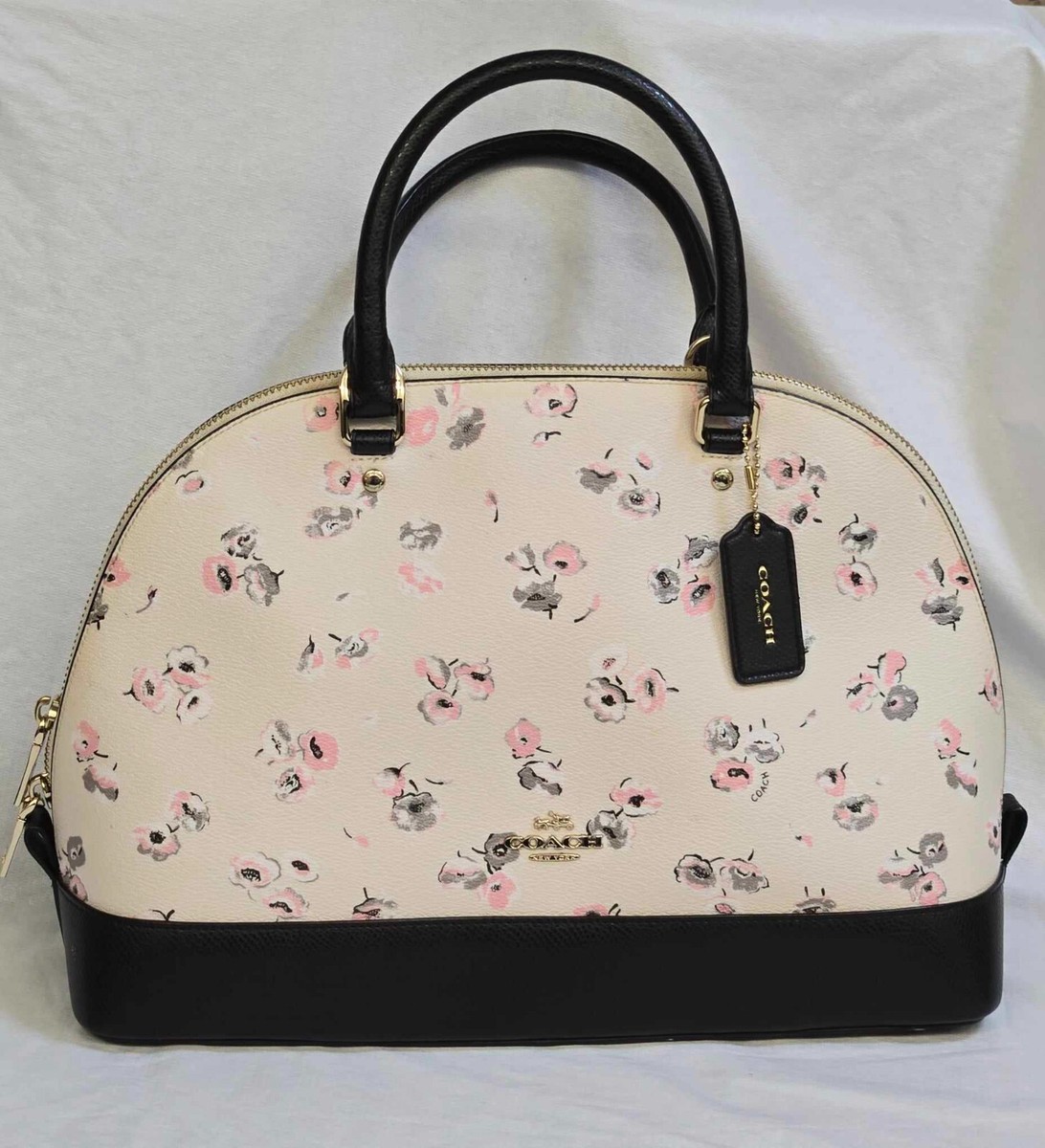Coach Sierra Watercolor Wildflower Floral Dome Satchel Shoulder
