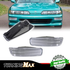 Clear Bumper Lights Fits 1992-1993 Acura Integra Signal Parking Lamps Pair 92-93