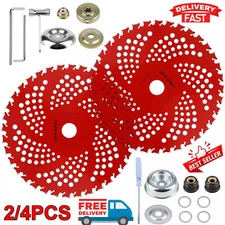 9"x 36 Teeth Carbide Tipped Blade kit for Brush Cutter Trimmer Weed Eater 2/4PCS