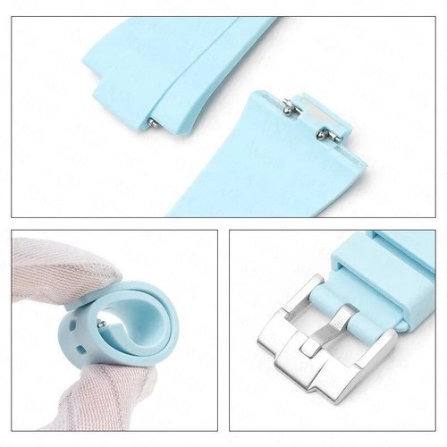 Correa de goma para reloj de silicona para repuesto Tissot Prx 35 mm/40 mm para hombres y mujeres - Imagen 4 de 18