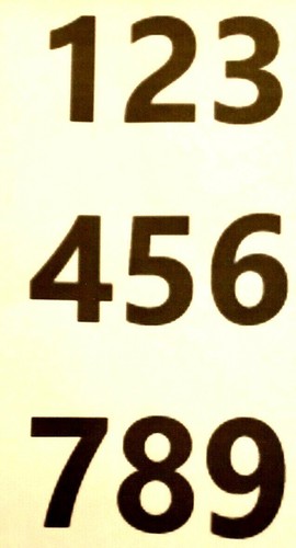230mm Sail Numbers -First Class Post/Airmail Black/Red/Blue/Green - 第 1/8 張圖片